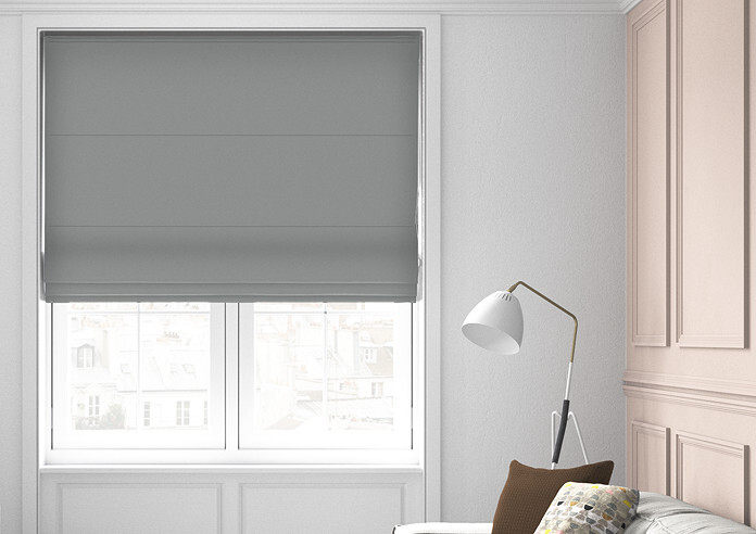 Panama, Grey - Twist&Fit Roman Blind - Image 3